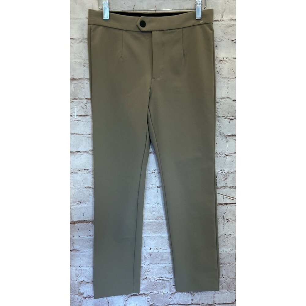 Banana Republic Womens Slim Sculptweave Pant Mushroom Tan Nylon Spandex Size 4